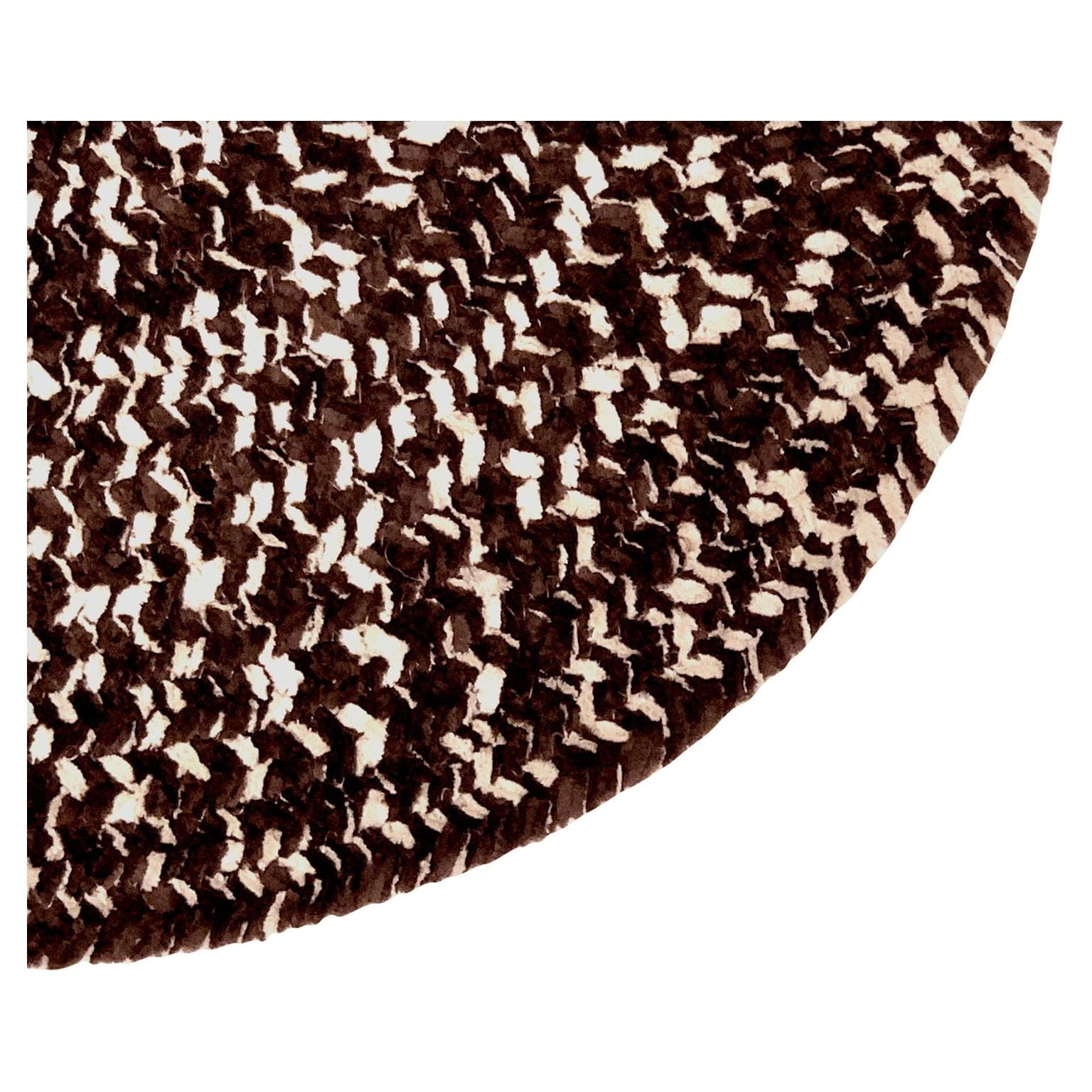 Better Trends Chenille Solid Collection 100% Polyester 24" x 108" Runner Braided Rug in Mauve
