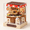 Revolving Food House, variant on Diy Doll House Miniatureniture Wooden Kit With Dust Cover & Led Light And Accessories - Three Styles Qt Series Dollhouse (qt041)