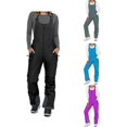 thumbnail image 1 of Baberos de nieve para mujer, pantalones de nieve impermeables, resistentes al viento, con cremallera frontal, ropa de esquí, trajes de nieve, mono de una pieza para invierno, 1 of 4