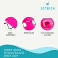 thumbnail image 2 of Ostrich Comfort Lounger Chair & Chaise Sunbathing Beach Chair, Pink, 2 of 11