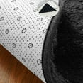 thumbnail image 6 of FUDAKUNA Modern Soft and Comfortable Shaggy Machine Made Black Shaggy Area Rugs, 32 x 63inch, Non-Slip Backing, 6 of 7