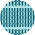 thumbnail image 1 of Ahgly Company Machine Washable Indoor Round Transitional Dark Cyan Green Area Rugs, 6' Round, 1 of 7