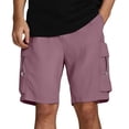 thumbnail image 5 of Pantalones cortos informales para hombre con múltiples bolsillos: transpirables, para el trabajo, actividades al aire libre, corte holgado, 5 of 5