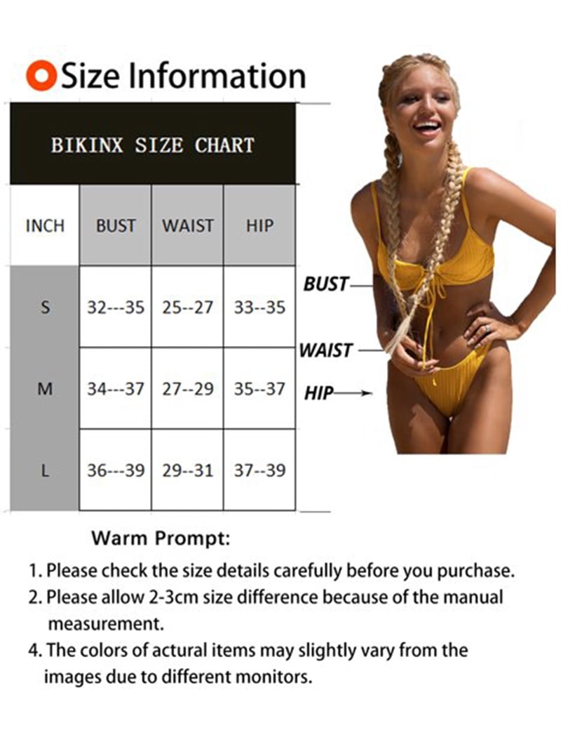 BIKINX Two Piece Women's Swimsuits Triangle Thong Bikini Sets for