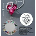 thumbnail image 3 of Necklaces for Women, Infinity Love Heart Pendant with Birthstone Crystals, Jewelry Gifts for Wife, Silver Plated 18 + 2 inch Chain, Birthday or Chrismas Holiday Gift for Her, Mom, Girlfriends, 3 of 12