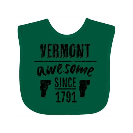 

Inktastic Vermont Awesome Since 1791 Gift Baby Boy or Baby Girl Bib