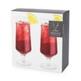 thumbnail image 3 of Viski Raye Hurricane Glasses for Tropical Drinks, Summer, 14oz Set of 2, 3 of 6