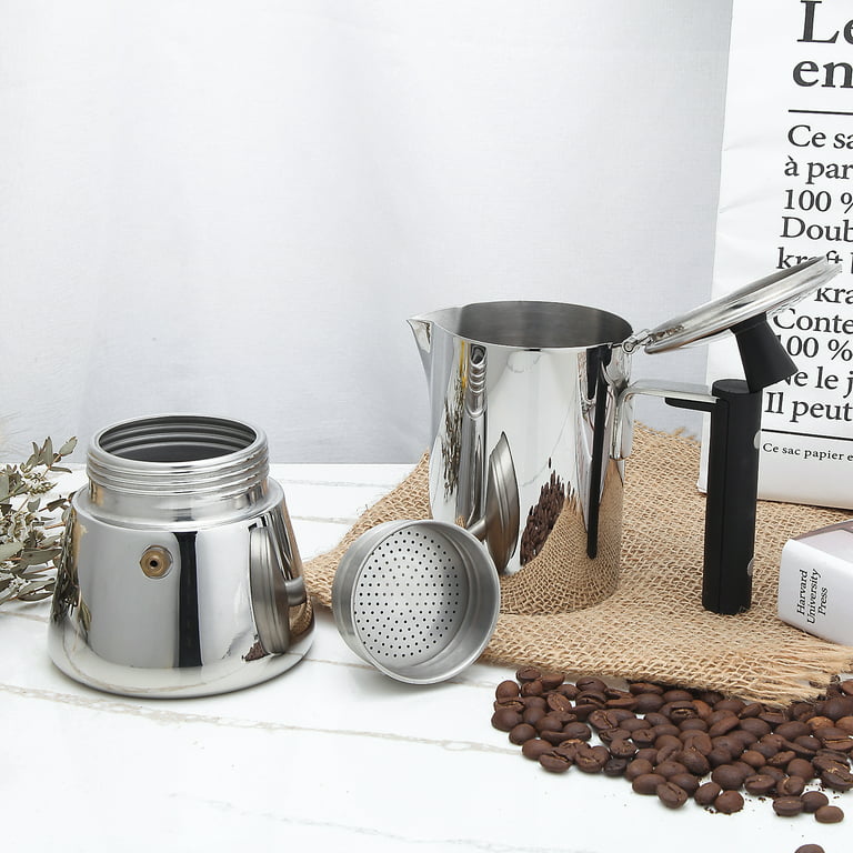 Moka Pot, Italian Coffee Maker, Coffee Pot 6 cup/10 OZ Stovetop