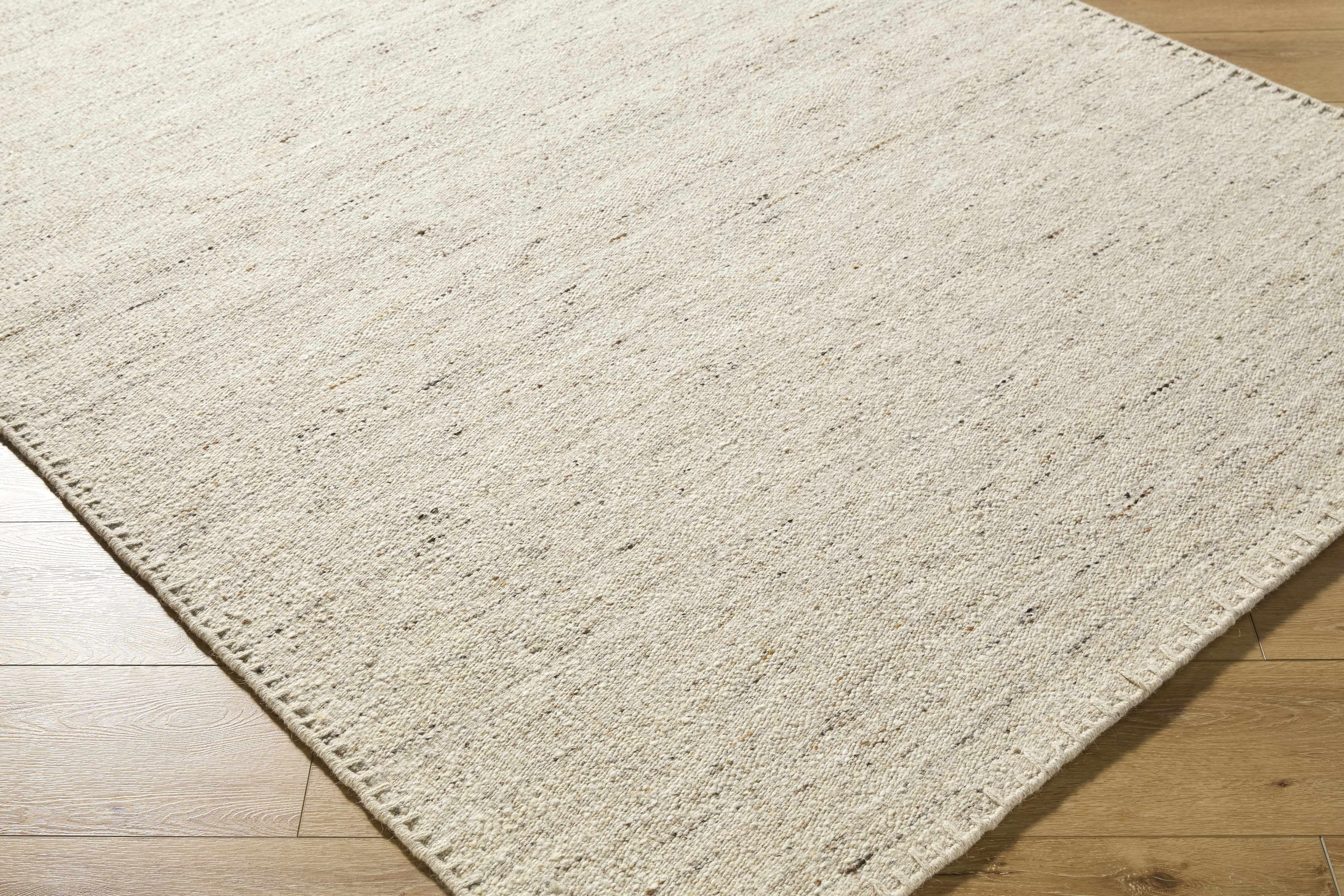 Hauteloom Ayumu Wool Living Room, Bedroom Area Rug - Bohemian, Transitional - Ivory, Sandstone, Taupe - 9' x 12'