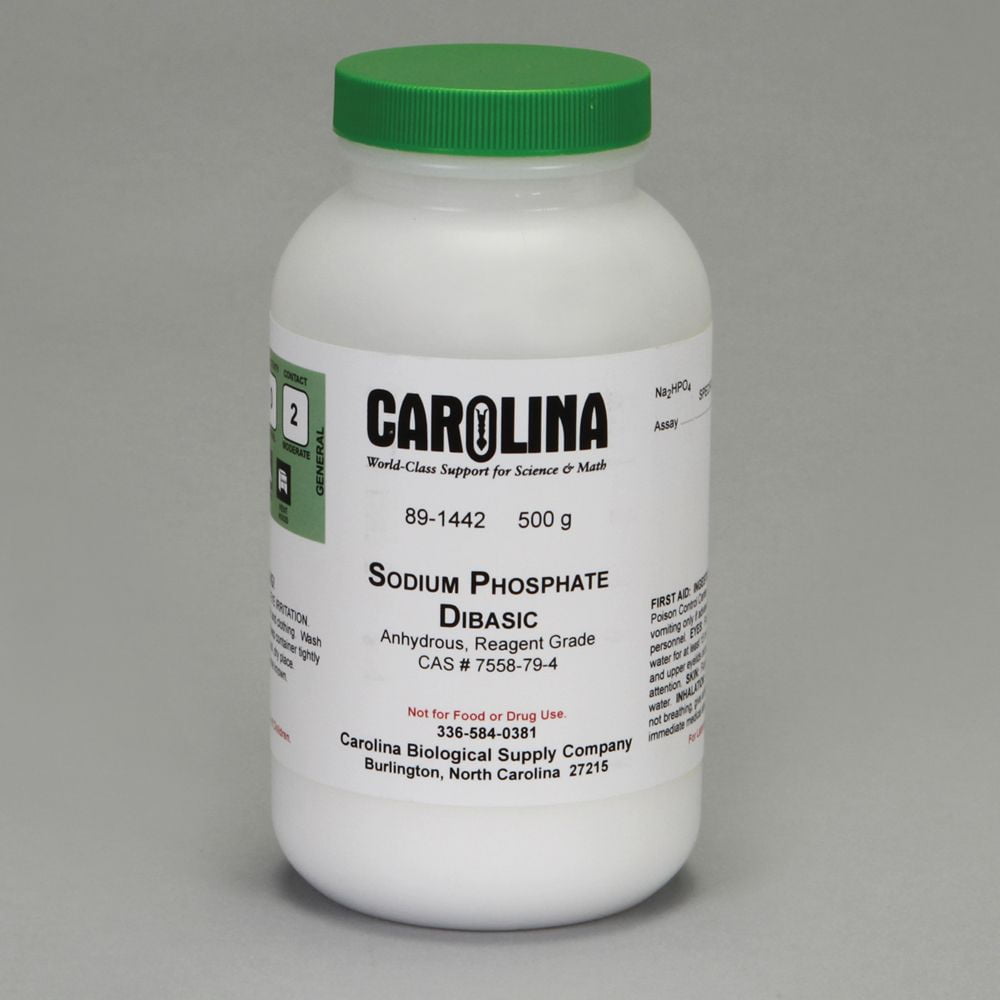 Sodium Phosphate, Dibasic, Anhydrous, Reagent Grade, 500 g