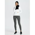 thumbnail image 5 of BALEAF Women's Fleece Lined Leggings with Pockets 25" Petite Thermal Winter Warm High Waisted Thick 7/8 Yoga Pants Dark Gray L, 5 of 7