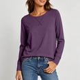 thumbnail image 6 of AloohaidyvioNo Boundaries Womens Long Sleeve Tops Lightweight Basic Tee Fall Soft Crewneck Shirts, 6 of 7
