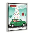 thumbnail image 2 of Stupell Industries - Santa Driving Christmas Car Gray Floating Frame Canvas Art, 17 x 21, Made In USA, 2 of 8