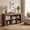 Brown & Black, variant on Fnova 63" 6-Cube Open Cubby Console Table, Engineered Wood Multipurpose Sofa Table for Entryway Hallway Living Room TV Decor