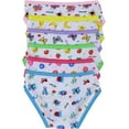 thumbnail image 2 of ToBeInStyle Girls Pack of 6 Colorful Comfortable Classic Cotton Bikini Panties - Cute Garden Life - XL, 2 of 6