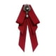 thumbnail image 4 of Broche de pajarita perfecl para mujer con diamantes de imitación estilo Retro pajarita vestido Rojo, 4 of 8