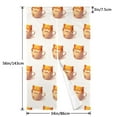 thumbnail image 2 of Noren Japanese Style Doorway Curtain Printed Door Tapestry Room Divider Curtains, 34" Width x 56" Long, Shiba Inu In Cup (1), 2 of 5