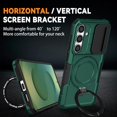 thumbnail image 3 of SHILIU-Magnetic Case for Samsung Galaxy S25+ Plus/Galaxy S24+ Plus, with Ring Stand [Screen Protector] [Compatible with MagSafe] Military Grade Case with Camera Cover, Heavy Duty Shockproof Cover, Gr, 3 of 4