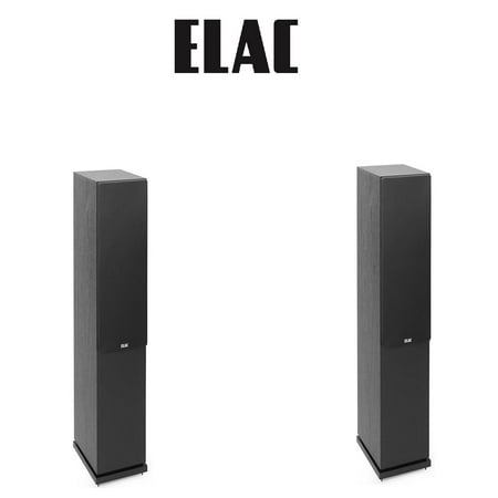 (1 Pair) Elac Debut 2.0 F5.2 Floorstanding Tower Speaker - (Each) Black