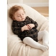 thumbnail image 5 of RUINIXCW Newborn Baby Girl Spring Fall Clothes Gingham Plaid Bubble Romper One Piece Outfit 0 3 6 9 12 18 Months Sweet Long Sleeve Button Front Doll Collar Jumpsuit Playsuit, 5 of 9