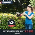 thumbnail image 5 of 20V Electric Hedge Trimmer 22-Inch Cordless with Battery and Charger, Lightweight Bush Trimmer for Garden Yard, 5 of 7