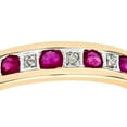 thumbnail image 3 of 9ct Gold Jewelco London 2pts Diamond 0.38ct Ruby Channel Eternity Ring 2mm, 3 of 6
