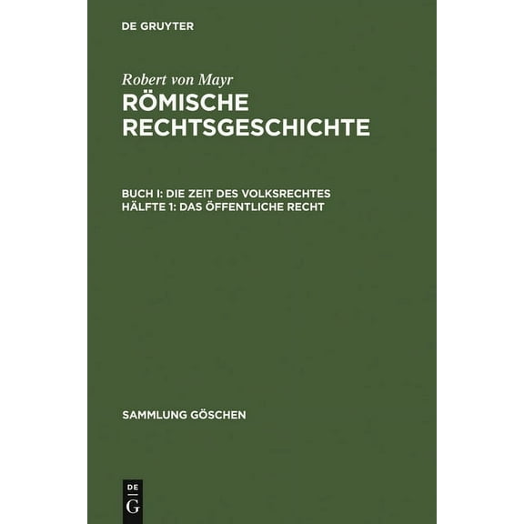 Sammlung Göschen Das öffentliche Recht, Book 577, (Hardcover)