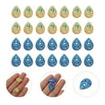 thumbnail image 5 of KAKOWELY 100pcs Water Drop Shape Rhinestones Flatback DIY Resin Rhinestones Patches,0.71"X0.51"X0.04", 5 of 5