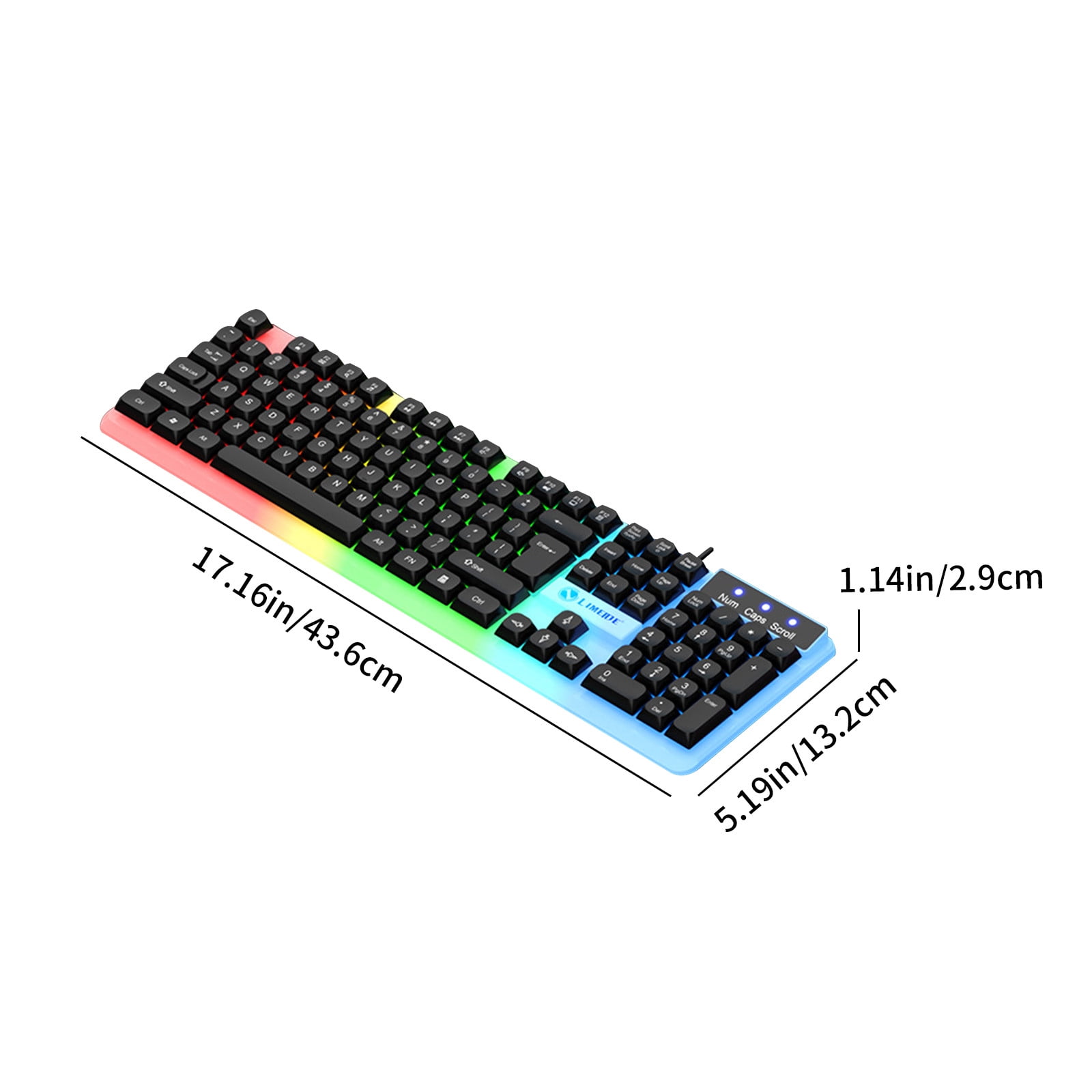WWBMZ Color Wired USB Mechanical Gaming Keyboard, 104 key RGB Ba 並行輸入品 : Mokochy USB Wired Gaming Mechanical Keyboard RGB, MK1