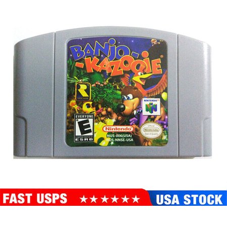 Banjo-Kazooie video game console card for Nintendo N64 Childhood -