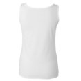 thumbnail image 2 of Gildan- Camiseta de tirantes larga para chica (Blanco), 2 of 3