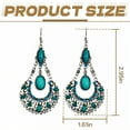 thumbnail image 4 of DESIGNICE Statement Earrings for Women,Metal Plated Hollowed-Out Ethnic Style Boho Earrings for Women,Drop Earrings Birthday Jewelry Gift for Her,Style5, 4 of 7