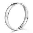 thumbnail image 2 of Wellingsale 14k White Gold Solid 4mm Heavy Ultra Comfort Fit Traditional Wedding Band Ring - Size 5.5, 2 of 6
