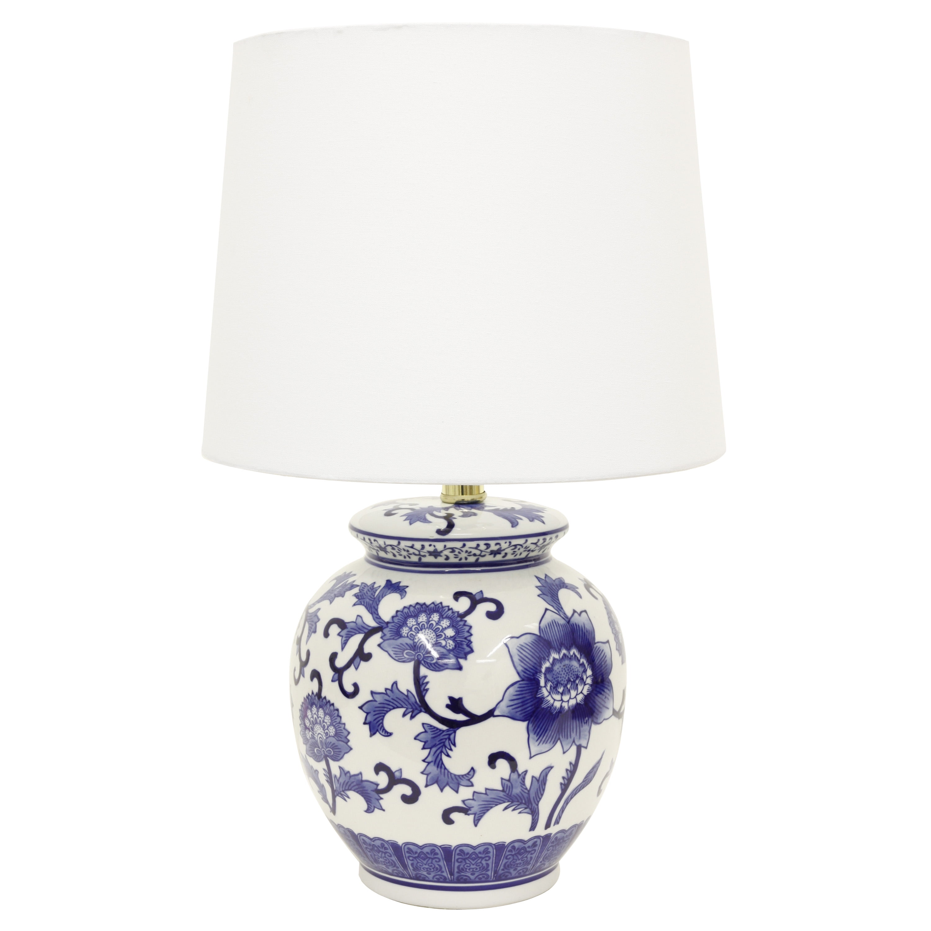 Blue and white floral lamp online