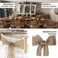 thumbnail image 3 of Efavormart 5"x108" | Natural Burlap Chair Sash, Hessian Fabric Rustic Jute Chair Sash, Chair Bow, 3 of 9
