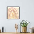 thumbnail image 3 of Kids Nursery Art Pastel Muted "Rainbow Giraffe" Natural Float Frame Canvas Art - 12x12, 3 of 5