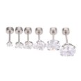 thumbnail image 2 of 6 Pcs Boucles d'Oreilles Clous pour Hommes Clous de Cartilage Clous d'Oreilles en Acier Inoxydable, 2 of 8