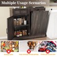 thumbnail image 5 of KIGOTY Kitchen Tilt-Out Trash Cabinet, Pet Proof Wood Trash Cans for Dining Room,Living Room, Black, 5 of 7