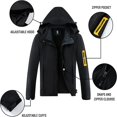 thumbnail image 4 of Veste de Pluie SaphiRose Femme Imperméable Imperméable Compressible Coupe-Vent à Capuche, 4 of 7