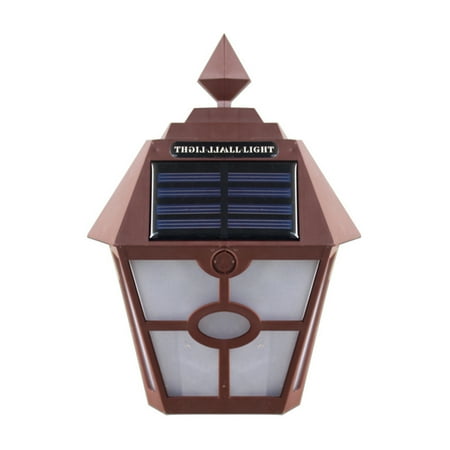 

Kafsov Solar Wall Light Up Down Illuminate Outdoor Lamp IP65 Waterproof Modern Decor for Home Garden Porch Auto On/Off Easy Installation Brown