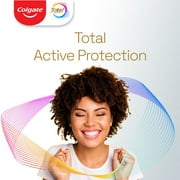Colgate Total Active Prevention Foaming Clean Medium Toothbrush, White, 2 Pack