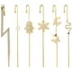 thumbnail image 1 of Pendientes Creativos De Gancho Sobre Orugas Para Mujer, Pendientes De Tuerca De Cristal Para Mujer, Pendientes Envolventes De Zirconia Cúbica 6 Uds Guardurnaity AP005514-00, 1 of 6