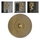 thumbnail image 2 of 2x Fondo de Montaje en Pared Escultura Colgante de Hierro Dorado Soledad Decoración de Cocina, 2 of 3