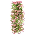 thumbnail image 2 of Wall Hanging Flower Decoration Simulation False Flower Rattan Vine Green Wall Way Decoration Wall Mounted Unit（1pc）, 2 of 9