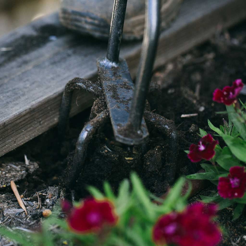 Yard Butler Garden Soil Cultivator Bundle - Long-Handled Hand Tiller and Rotary Garden Cultivator Set - Gardening Tools for Tilling, Mixing Soil or Planting - Suitable for Gardens, Lawns and Outdoor