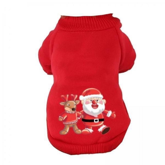 4x Sudadera con Capucha Navideña para Perros Y Gatos, Ropa para Chihuahua, Abrigo Cálido para Perros Pequeños, Suéter, Trajes para Cachorros de Otoño 4 piezas