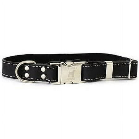 UPC: 0687089610070 | Euro-Dog Quick Release Leather Dog Collar QRXSBL