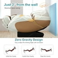 thumbnail image 6 of Costway Full Body Massage Chair Zero Gravity Shiatsu Massage Recliner SL Track Intelligent Voice Control Heat Foot Roller Thai Yoga Stretch Coffee, 6 of 12