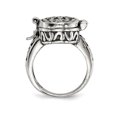 thumbnail image 2 of 925 Sterling Silver Vintage Oval Locket Ring, 2 of 10