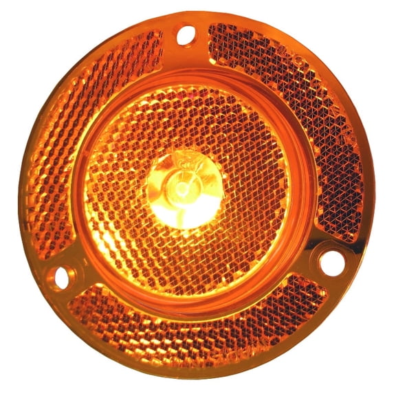 Amber 2" Round LED Marker Clearance Light